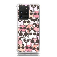 Cute-dog-seamless-pattern-background Samsung Galaxy S20 Ultra 6 9 Inch Tpu Uv Case by Salman4z