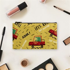Childish-seamless-pattern-with-dino-driver Cosmetic Bag (small) by Salman4z