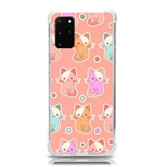 Cute-kawaii-kittens-seamless-pattern Samsung Galaxy S20plus 6 7 Inch Tpu Uv Case by Salman4z