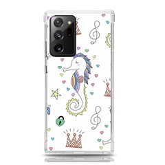 Seamless-pattern-cute-unicorn-cartoon-hand-drawn Samsung Galaxy Note 20 Ultra Tpu Uv Case by Salman4z