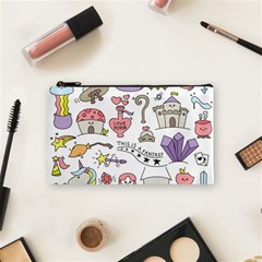 Fantasy-things-doodle-style-vector-illustration Cosmetic Bag (small) by Salman4z
