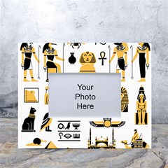 Egypt-symbols-decorative-icons-set White Tabletop Photo Frame 4 x6  by Salman4z