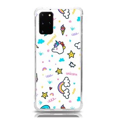 Unicorns-rainbows-seamless-pattern Samsung Galaxy S20plus 6 7 Inch Tpu Uv Case by Salman4z