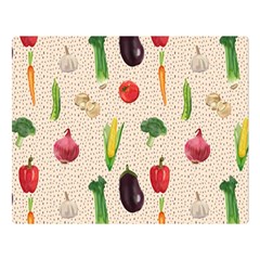 Vegetables Two Sides Premium Plush Fleece Blanket (large) by SychEva