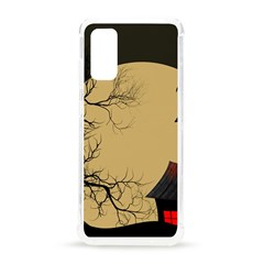 Halloween Moon Haunted House Full Moon Dead Tree Samsung Galaxy S20 6 2 Inch Tpu Uv Case by Ravend