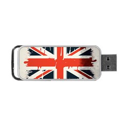 Union Jack England Uk United Kingdom London Portable Usb Flash (two Sides) by Ravend