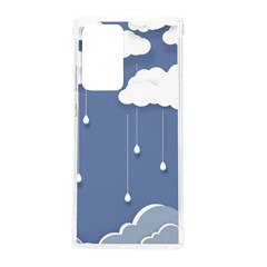 Clouds Rain Paper Raindrops Weather Sky Raining Samsung Galaxy Note 20 Ultra Tpu Uv Case by Ravend