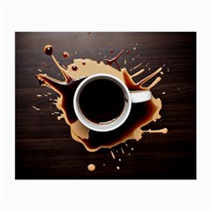 Coffee Cafe Espresso Drink Beverage Small Glasses Cloth (2 Sides) by Ravend