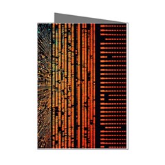 Data Abstract Abstract Background Background Mini Greeting Cards (pkg Of 8) by Ravend