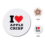 I love Apple crisp Playing Cards Single Design (Round) Front