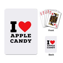 I Love Apple Candy Playing Cards Single Design (rectangle) by ilovewhateva