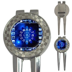 Astrology Horoscopes Constellation 3-in-1 Golf Divots by danenraven