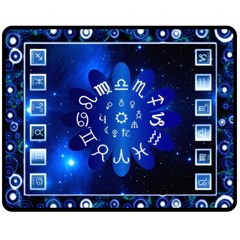 Astrology Horoscopes Constellation Two Sides Fleece Blanket (medium) by danenraven
