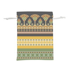 Seamless-pattern-egyptian-ornament-with-lotus-flower Lightweight Drawstring Pouch (l) by Salman4z