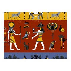 Ancient-egyptian-religion-seamless-pattern Two Sides Premium Plush Fleece Blanket (mini) by Salman4z