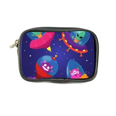 Cartoon-funny-aliens-with-ufo-duck-starry-sky-set Coin Purse by Salman4z