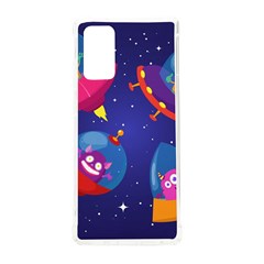 Cartoon-funny-aliens-with-ufo-duck-starry-sky-set Samsung Galaxy Note 20 Tpu Uv Case by Salman4z