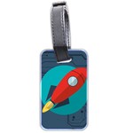 Rocket-with-science-related-icons-image Luggage Tag (two sides) Back