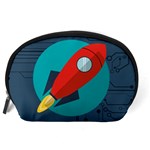 Rocket-with-science-related-icons-image Accessory Pouch (Large) Back