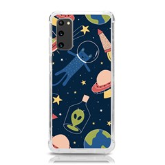 Seamless-pattern-with-funny-aliens-cat-galaxy Samsung Galaxy S20 6 2 Inch Tpu Uv Case by Salman4z