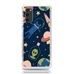 Seamless-pattern-with-funny-aliens-cat-galaxy Samsung Galaxy S20 6.2 Inch TPU UV Case Front