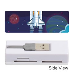Spaceship-milkyway-galaxy Memory Card Reader (stick) by Salman4z