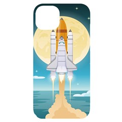 Space-exploration-illustration Iphone 14 Plus Black Uv Print Case by Salman4z