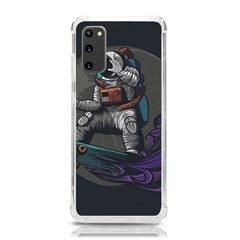 Illustration-astronaut-cosmonaut-paying-skateboard-sport-space-with-astronaut-suit Samsung Galaxy S20 6 2 Inch Tpu Uv Case by Salman4z