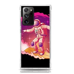 Astronaut-spacesuit-standing-surfboard-surfing-milky-way-stars Samsung Galaxy Note 20 Ultra Tpu Uv Case by Salman4z