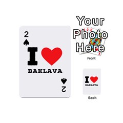 I Love Baklava Playing Cards 54 Designs (mini) by ilovewhateva