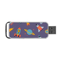 Space-seamless-pattern Portable Usb Flash (one Side) by Salman4z