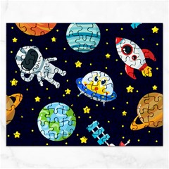 Space-seamless-pattern   - Rectangular Jigsaw Puzzl by Salman4z