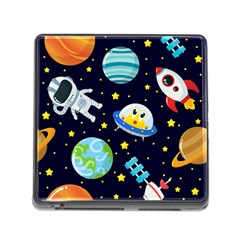 Space-seamless-pattern   - Memory Card Reader (square 5 Slot) by Salman4z