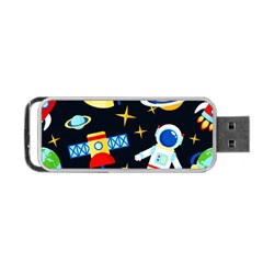 Space Seamless Pattern Portable Usb Flash (one Side) by Salman4z