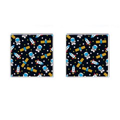 Seamless-adventure-space-vector-pattern-background Cufflinks (square) by Salman4z