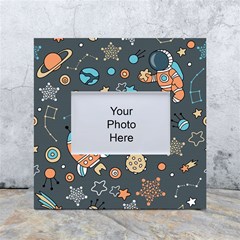 Space-seamless-pattern White Box Photo Frame 4  X 6  by Salman4z