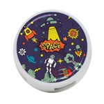 Vector-flat-space-design-background-with-text -- 4-Port USB Hub (One Side) Front