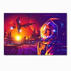 Far-future-human-colonization Postcard 4 x 6  (pkg Of 10) by Salman4z