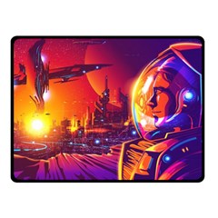 Far-future-human-colonization Fleece Blanket (small) by Salman4z