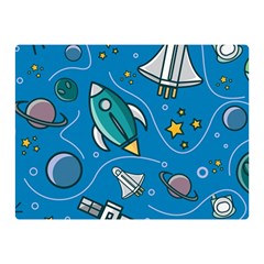 About-space-seamless-pattern Two Sides Premium Plush Fleece Blanket (mini) by Salman4z