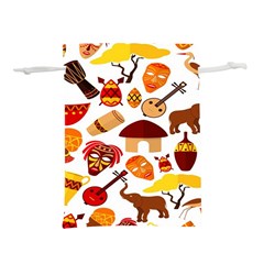 Africa-jungle-ethnic-tribe-travel-seamless-pattern-vector-illustration Lightweight Drawstring Pouch (m) by Salman4z