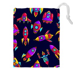 Space-patterns Drawstring Pouch (4xl) by Salman4z