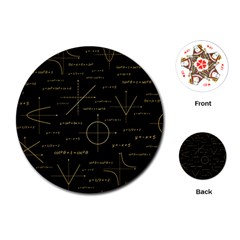 Abstract-math Pattern Playing Cards Single Design (round) by Salman4z