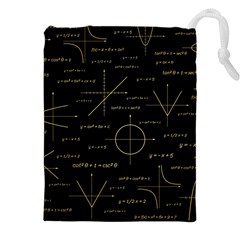 Abstract-math Pattern Drawstring Pouch (5xl) by Salman4z