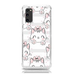 Cat-with-bow-pattern Samsung Galaxy S20 6 2 Inch Tpu Uv Case by Salman4z