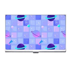 Seamless-pattern-pastel-galaxy-future Business Card Holder by Salman4z