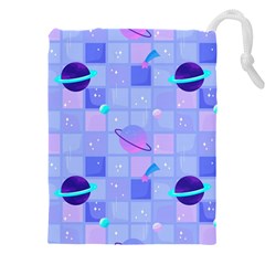 Seamless-pattern-pastel-galaxy-future Drawstring Pouch (5xl) by Salman4z