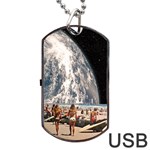 Astronomical Summer View Dog Tag USB Flash (Two Sides) Back