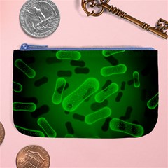 Green-rod-shaped-bacteria Large Coin Purse by Salman4z