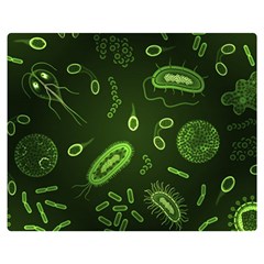 Bacteria-virus-seamless-pattern-inversion Two Sides Premium Plush Fleece Blanket (medium) by Salman4z
